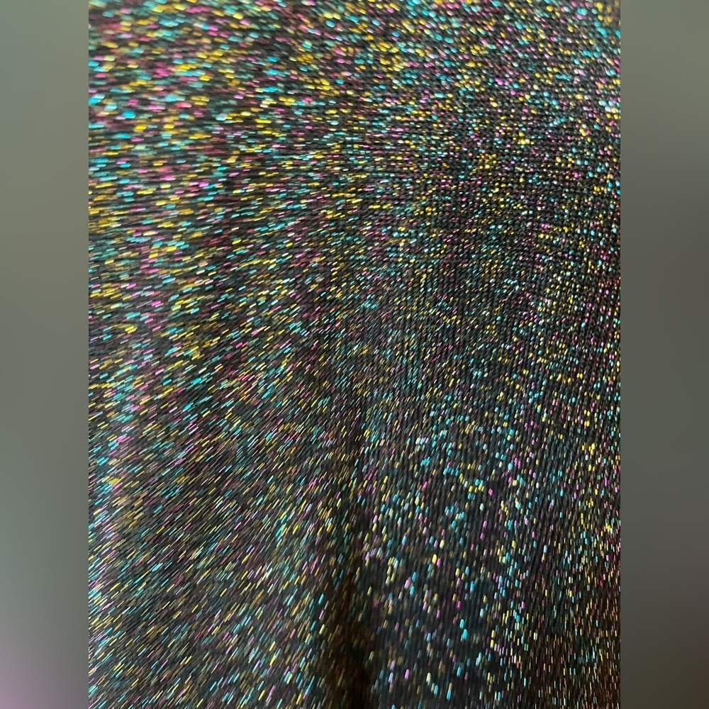 Draper James black sweater with rainbow sparkle and bow on back size XS - Picture 10 of 11